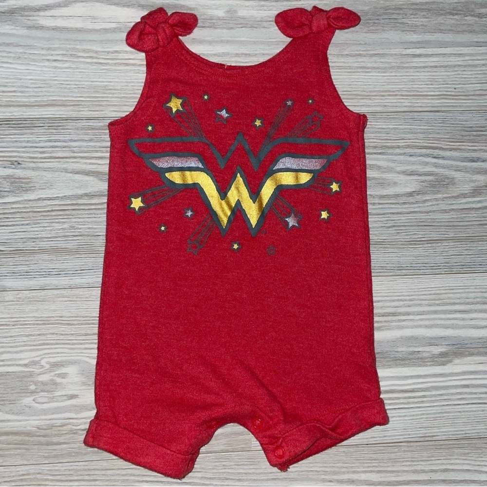 ⭐DC Wonder Woman Baby Girl Summer Romper 12 Months⭐